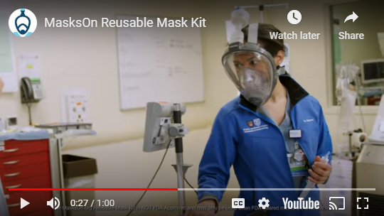 Masks On YouTube video