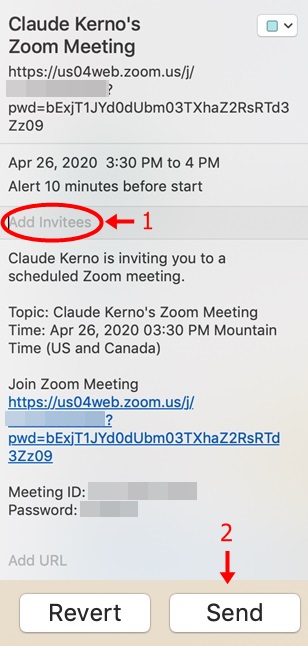 iCal Create Meeting